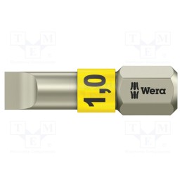 1 pcs x WERA - 5071001001 - Screwdriver bit, slot, 5,5x1,0mm, Overall len: 25mm, TORSION
