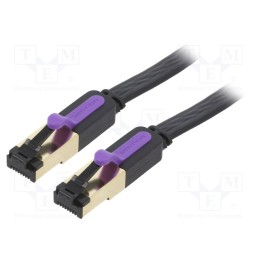1 pcs x VENTION - ICABN - Patch cord, U/FTP, 7, stranded, Cu, PVC, black, 15m, 30AWG, shielded