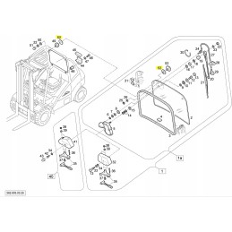 Rubber washer for window mounting Linde 0009642145
