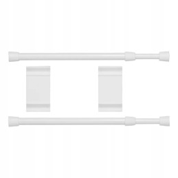 Telescopic rod for a double cabinet for a camper