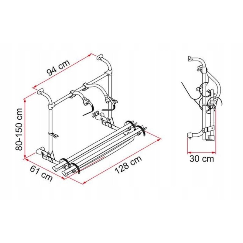 Carry bike pro autotrail fiamma bike rack