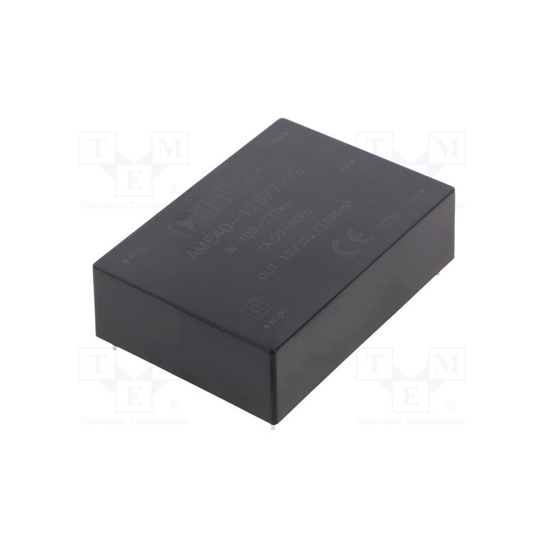 1 pcs x AIMTEC - AME40-12S277VZ - Converter: AC/DC, 40W, 85÷305VAC, Usup: 100÷430VDC, Uout: 12VDC
