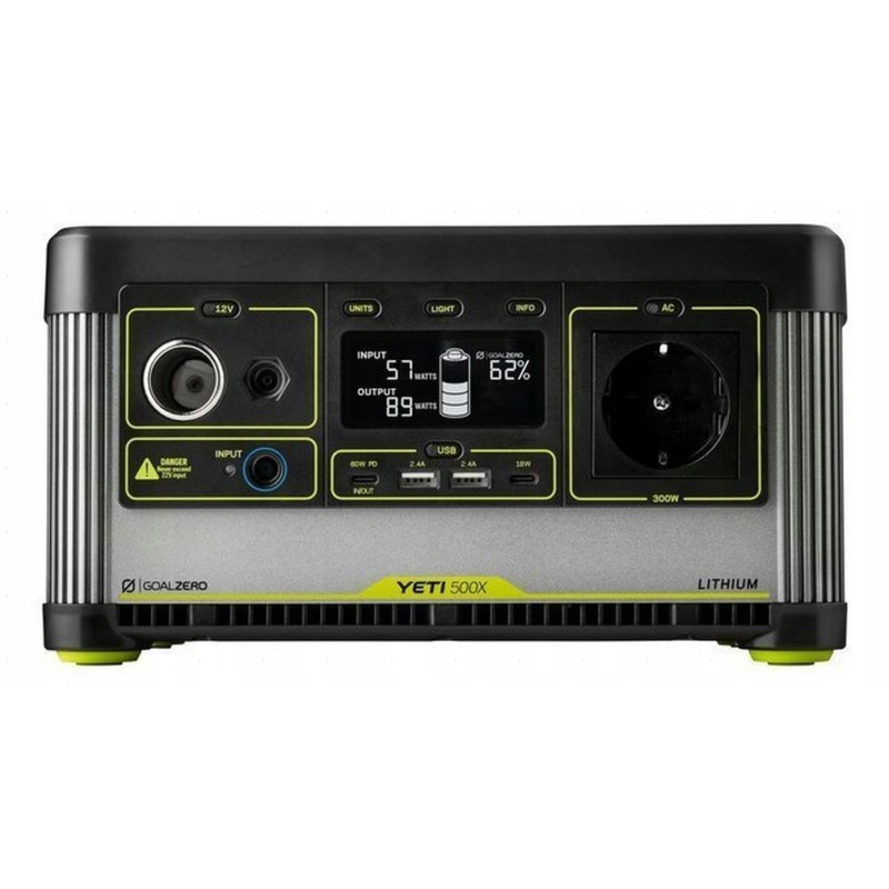 Goal zero yeti 500x power station 505wh 300w for 7 devices