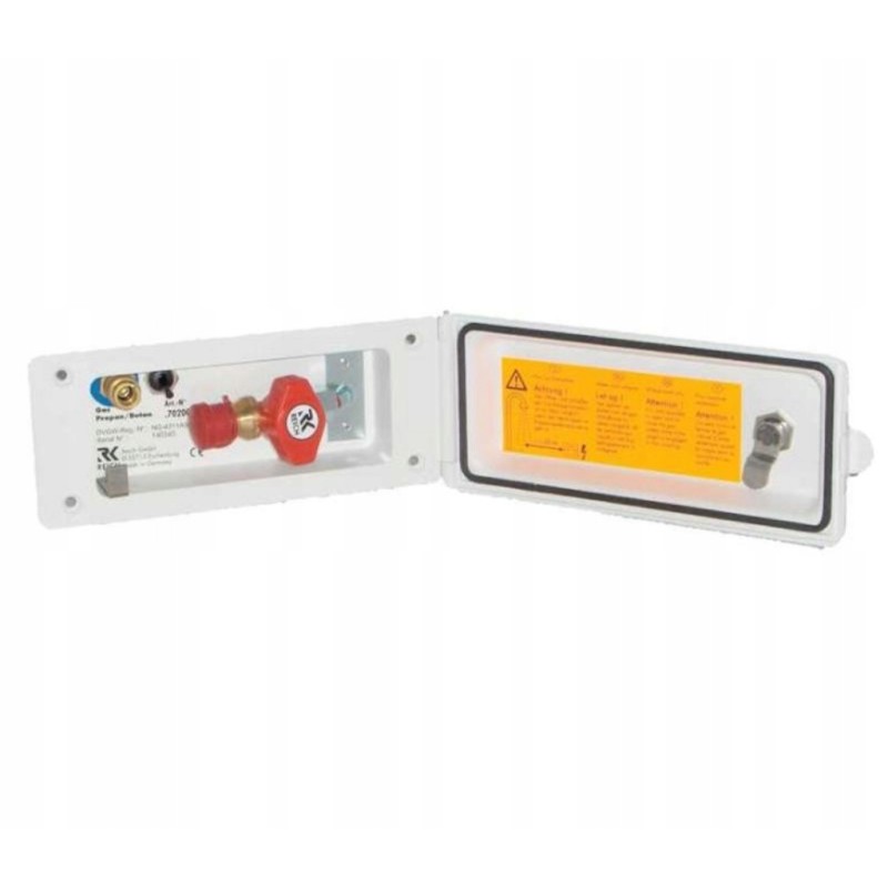 External gas connection, gray reich