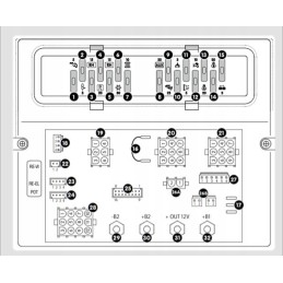 CBE PC380 Italy camper power control panel