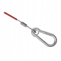 Trailer brake securing cable, skidding hook