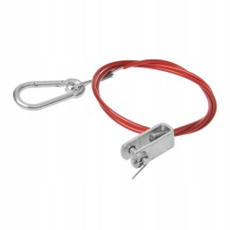 Trailer brake securing cable, skidding hook