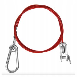 Trailer brake securing cable, skidding hook
