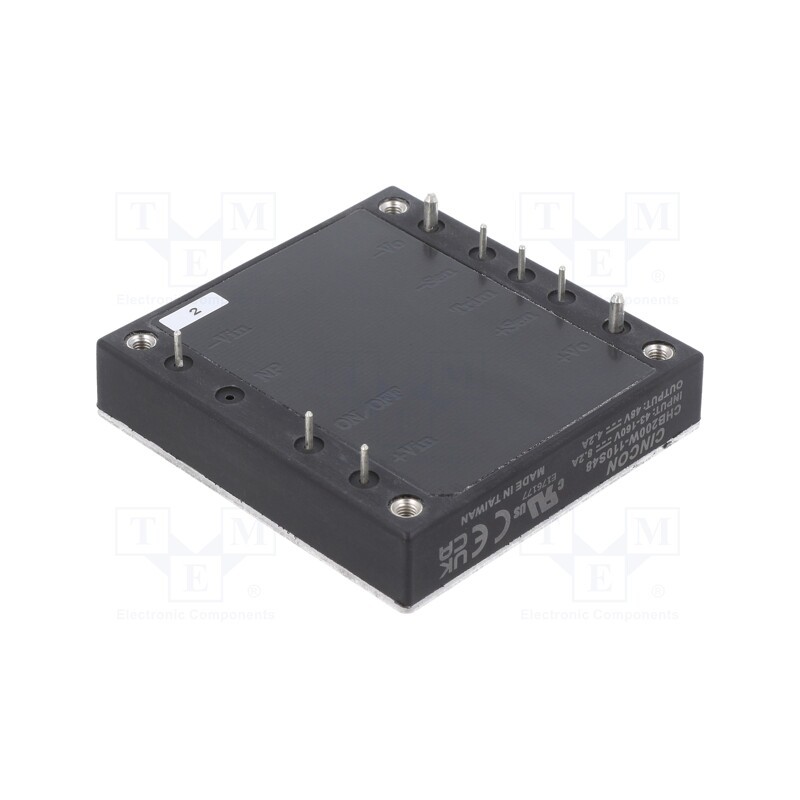 1 pcs x CINCON - CHB200W-110S48 - Converter: DC/DC, 200W, Uin: 43÷160V, Uout: 48VDC, Iout: 4.2A, 300kHz