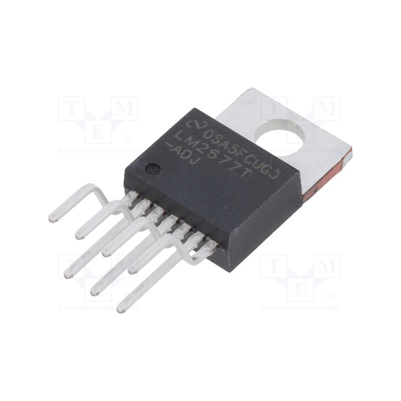 1 pcs x TEXAS INSTRUMENTS - LM2677T-ADJ/NOPB - IC: PMIC, DC/DC converter, Uin: 8÷40VDC, Uout: 1.2÷37VDC, 5A, Ch: 1