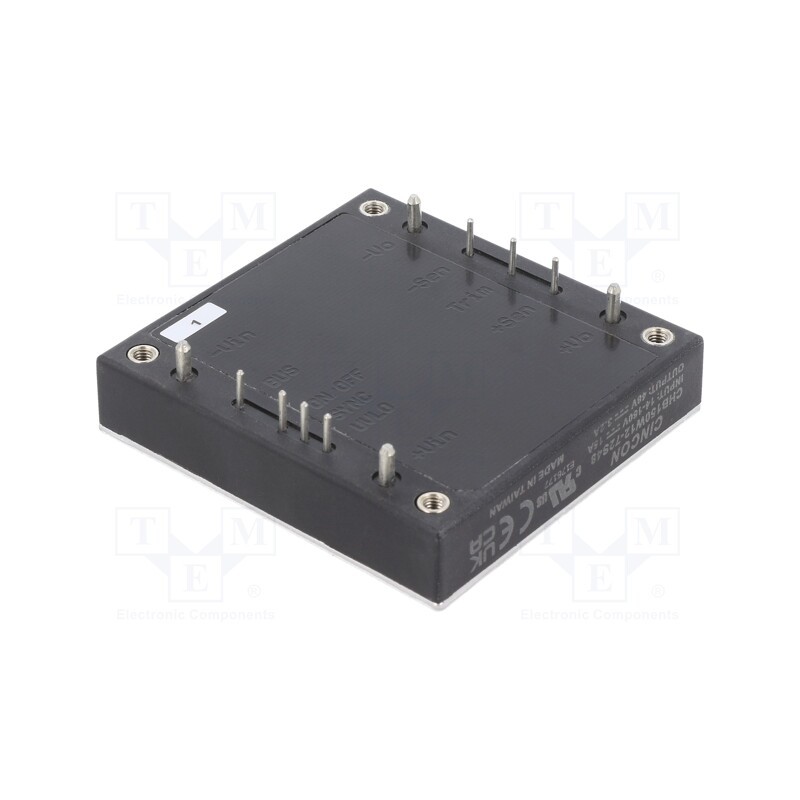 1 pcs x CINCON - CHB150W12-72S48 - Converter: DC/DC, 150W, Uin: 14÷160V, Uout: 48VDC, Iout: 3.2A, 480Hz