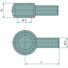 Pipe connection for check valve 1 4 112 mm