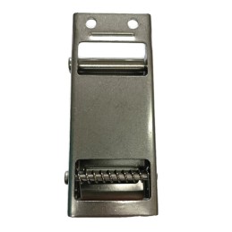 Stainless steel buckle with a lock for the tarpaulin belt