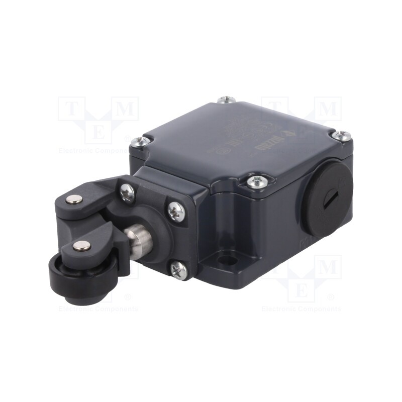 1 pcs x PIZZATO ELETTRICA - FL 502 - Limit switch, plastic roller Ø20mm, NO + NC, 10A, max.500VAC