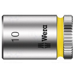 1 pcs x WERA - 5003509001 - Socket, 6-angles,socket spanner, HEX 10mm, 1/4', 23mm, Zyklop