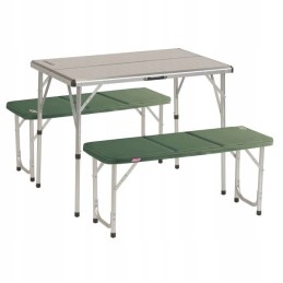 Tourist table with benches pack away table for 4 coleman