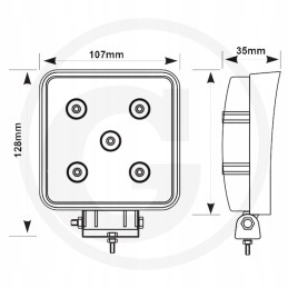 LED work lamp 15w 950lm