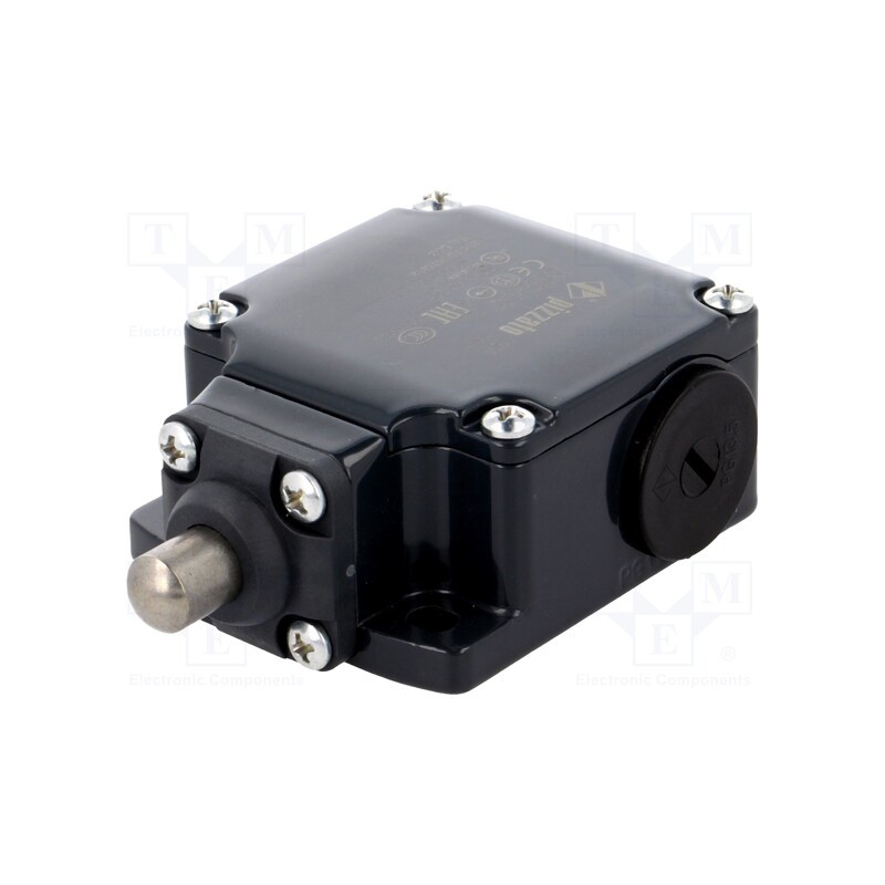 1 pcs x PIZZATO ELETTRICA - FL 508 - Limit switch, pin plunger Ø10mm, NO + NC, 10A, max.500VAC, PG13,5