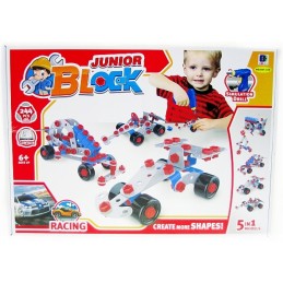 Toy construction set with a screwdriver, 5 car models, 244 pcs