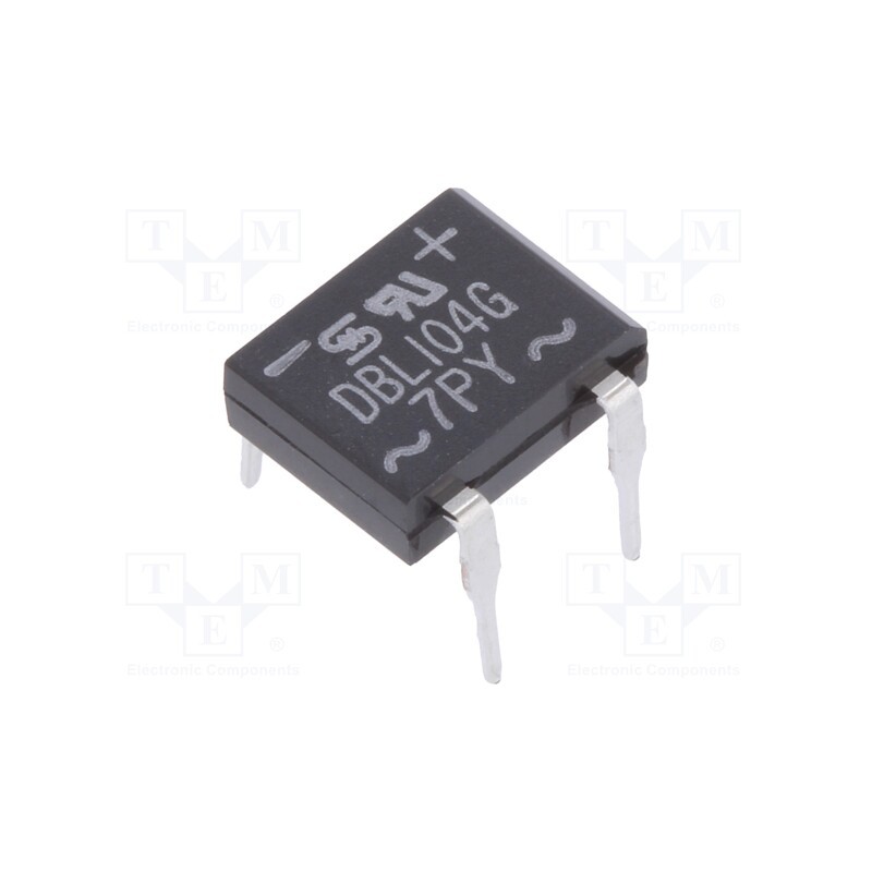 5 pcs x TAIWAN SEMICONDUCTOR - DBL104G C1 - Bridge rectifier: single-phase, 400V, If: 1A, Ifsm: 40A, DBL, THT