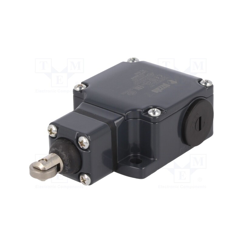 1 pcs x PIZZATO ELETTRICA - FL 515 - Limit switch, rubber seal,steel roller Ø13mm, NO + NC, 10A, IP67