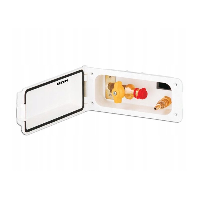 External camper water and gas connection gok