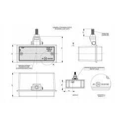 Universal suspended reversing lamp