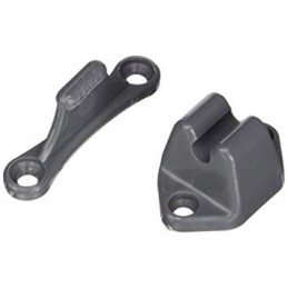 Fixed gray door lock