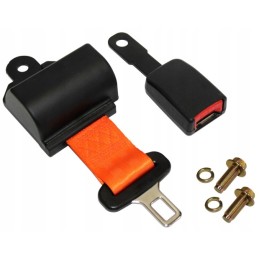 Orange seat belt seat