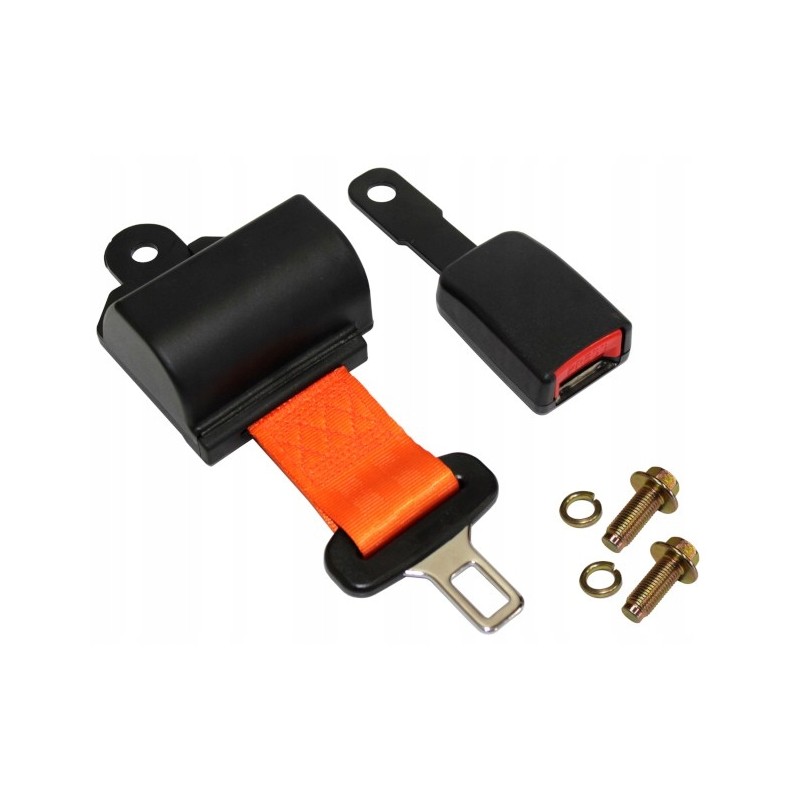 Orange seat belt seat