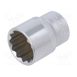 1 pcs x C.K - T4690M 23 - Socket, 12-angles,socket spanner, 1/2', Chrom-vanadium steel