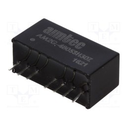 1 pcs x AIMTEC - AM2G-4805SH30Z - Converter: DC/DC, 2W, Uin: 36÷72V, Uout: 5VDC, Iout: 400mA, SIP8