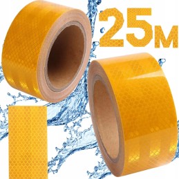 25m self-adhesive yellow contour reflective tape