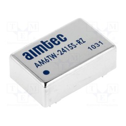 1 pcs x AIMTEC - AM6TW-2415S-RZ - Converter: DC/DC, 6W, Uin: 9÷36V, Uout: 15VDC, Iout: 400mA, DIP24