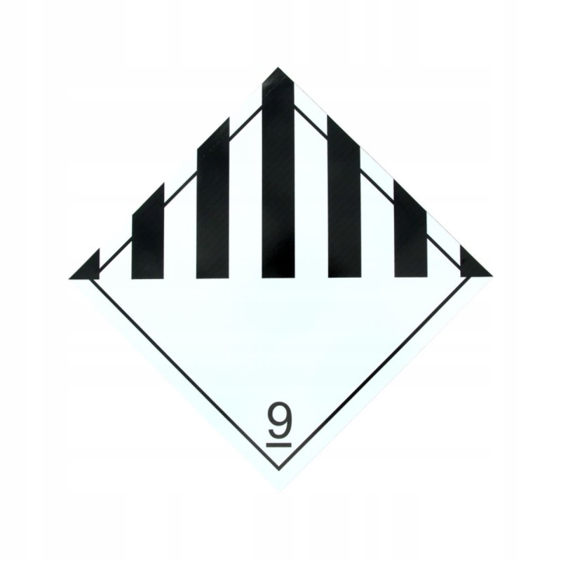 ADR sticker no. 9 cargoparts cargo t091