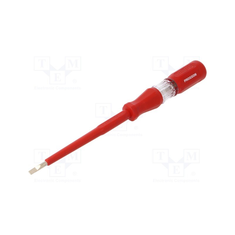 1 pcs x PROXXON - 22392 - Voltage tester, insulated, 3,0x0,5mm, 180mm, 220÷250VAC