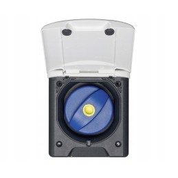 Magnetic white water inlet socket with flap