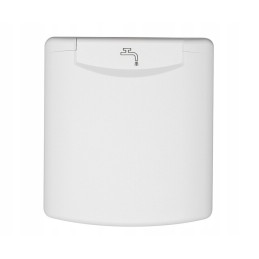 Magnetic white water inlet socket with flap