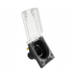 Magnetic white water inlet socket with flap