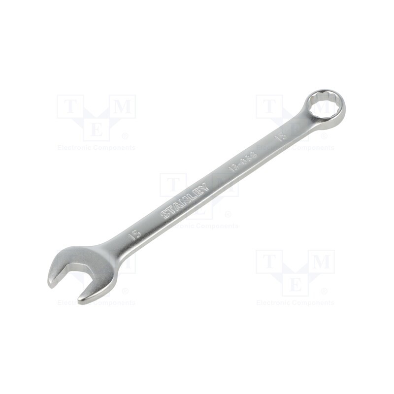 1 pcs x STANLEY - FMMT13038-0 - Wrench, combination spanner, 15mm, Chrom-vanadium steel, FATMAX®