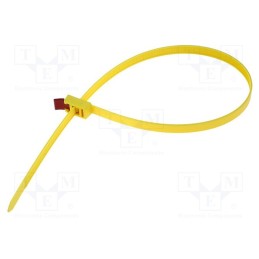 1 pcs x HELLERMANNTYTON - 115-00001 - Cable tie, multi use, L: 750mm, W: 13mm, polyamide, 888N, yellow