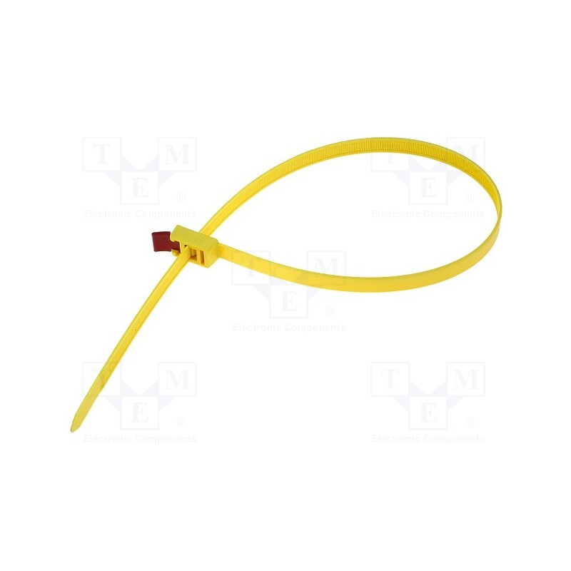 1 pcs x HELLERMANNTYTON - 115-00001 - Cable tie, multi use, L: 750mm, W: 13mm, polyamide, 888N, yellow