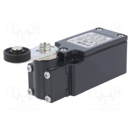 1 pcs x PIZZATO ELETTRICA - FM 1131-M2 - Limit switch, lever R 35mm, plastic roller Ø18mm, NC x2, 10A