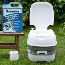 Fluid for tourist toilets 7in1 premium blue 5l