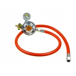 Propane gas reducer 50 mbar, hoses 2 x 1 4 2 m