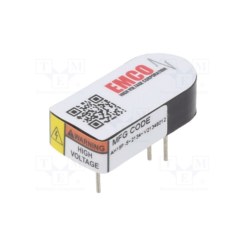 1 pcs x XP POWER - AH15P-5 - Converter: DC/DC, 1.5W, Uin: 5V, Uout: 0÷1.5kVDC, Iout: 1mA, 350kHz
