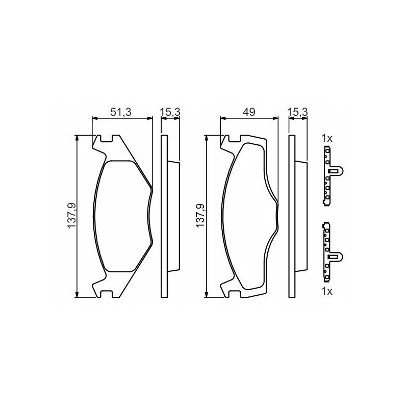 Brake padsfront bosch 0 986 468 871