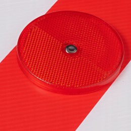 Plastic warning board with 4 reflectors