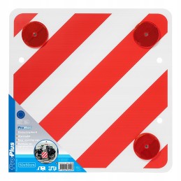 Plastic warning board with 4 reflectors