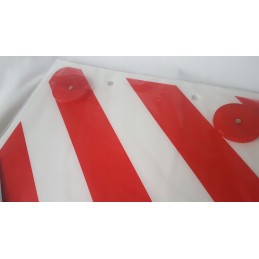 Plastic warning board with 4 reflectors